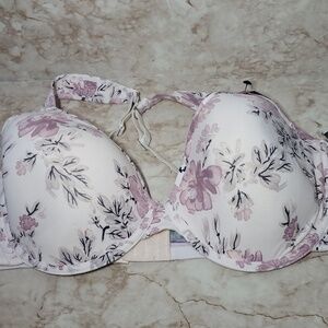 Vince Camuto  t-shirt wide strap floral print women's bra size 42D
